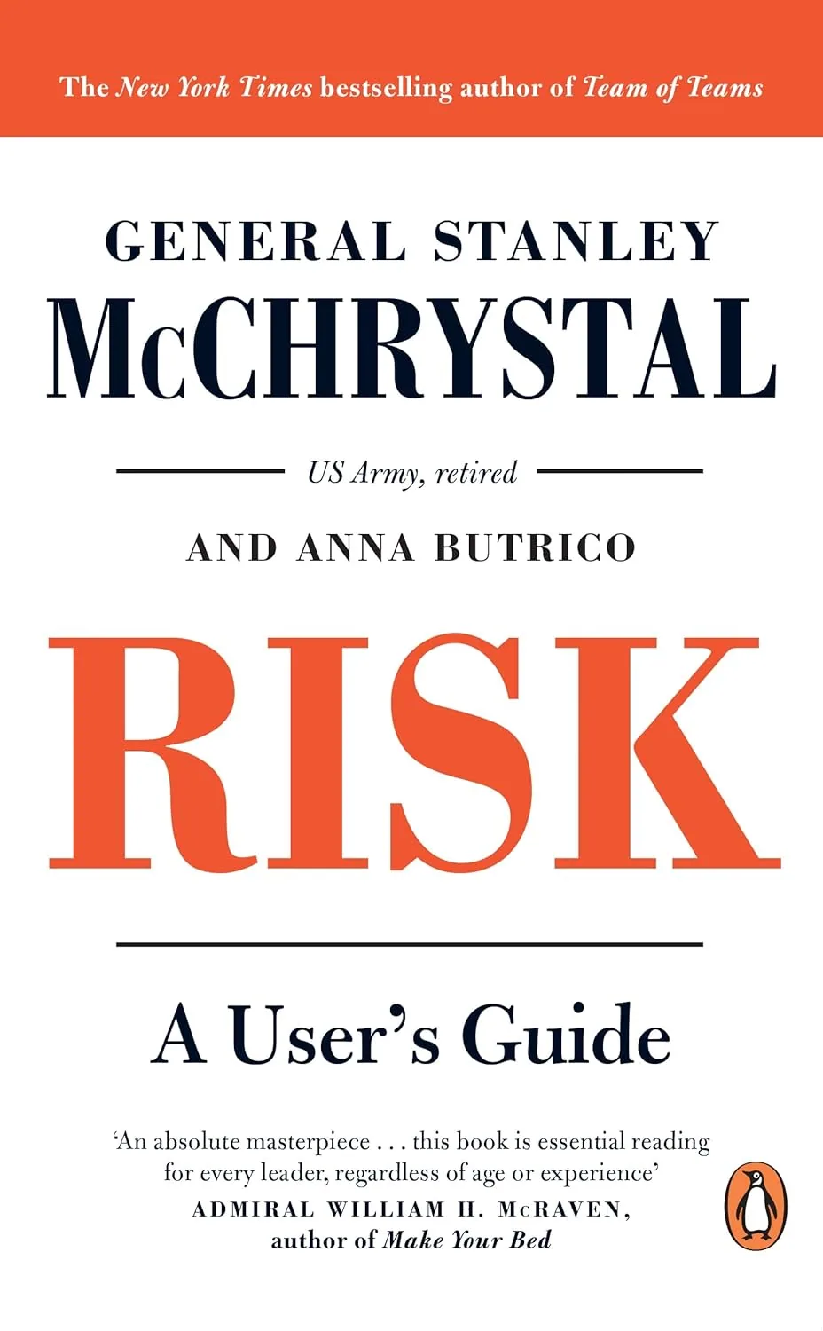 Risk: A User's Guide by GEN (Ret.) Stanley McChrystal book cover