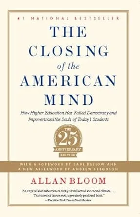 The Closing of the American Mind by Allan Bloom book cover